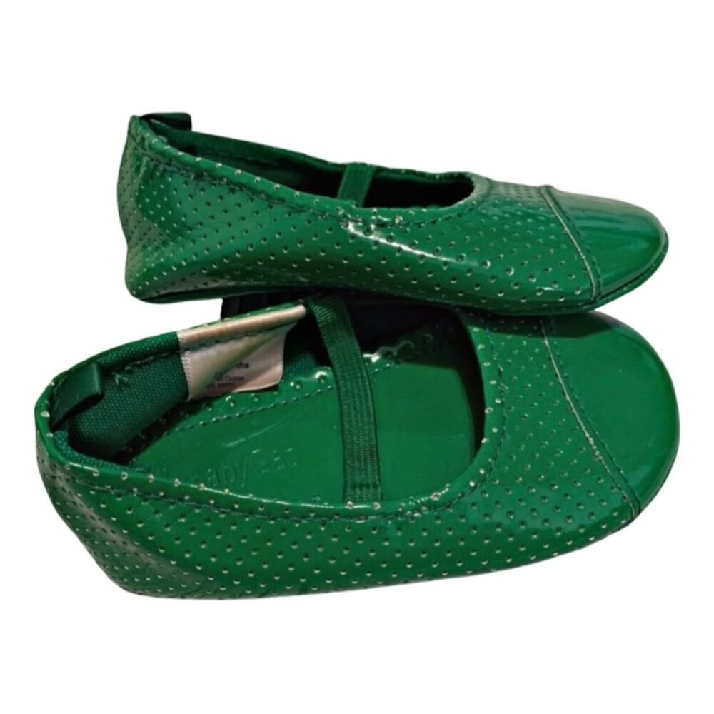 Kelly Green Baby Gap Spring Soft Sole Flats 6-12 Months